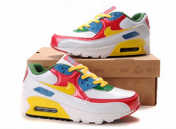 Nike Air Max Shoes Womens Yellow/Red/Blue/White Online